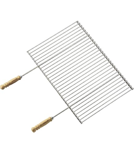 Grille De Barbecue En Inox Européenne 55x45 Cm - Adaptable Aux Grills Et Cheminées, Diamètre 6+4 Mm, Fabriquée En République Tchèque - 2