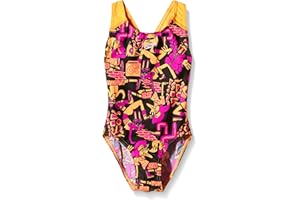 Speedo Girl's All-Over Splash Back Print 24 Swimsuit