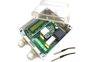 DANITECH Steuerung für Warmwasser Brauchwasser Zirkulationspumpe mit Solar PV Auswertung und Zeitschaltuhr