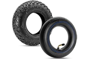 Felixstory Pneu Tout-terrain 200 x 50, Adapté pour Speedway Mini 4 Pro, Pneu 8x2 Pouces Avec Chambre à Air Adapté pour Futecher Gun Pro, Speedtrott GX12, City Bug, Razor e100 e150 Scooter électrique