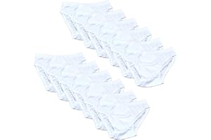 Fontana Calze Set da 12 Paia di Slip Bambino in Cotone 100% con Filato Certificato e Taglie dalla 2 Anni alla 10.