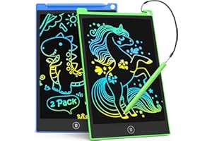 TECJOE 2-Pack LCD Schreibtablett, 10-Zoll buntes Doodle Board für Kinder, elektronische Zeichnung Tablet Zeichnung Pads, Geschenke für 3–6-Jährige (Blau und Grün)