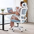 TRALT Office Chair Ergonomic Desk Chair, 330 LBS Home Mesh Office Desk Chairs with Wheels, Comfortable Gaming Chair, High Back Office Chair for Long Hours (Blue)
