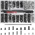 531 Pcs M2 M2.5 M3 Laptop Screws - Flat Head Phillips & Countersunk Cross Head Screws for HP, Dell, Samsung, Sony, Lenovo