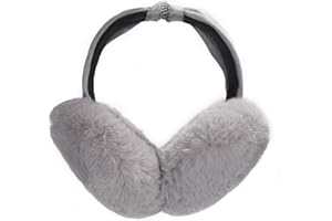 ZLYC Womens Girls Winter Fashion Adjustable Faux Fur EarMuffs Ear Warmers