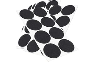 Adsamm® / 40 x patins en feutre / noirs / Ø 50 mm / rond / épaisseur 3,5 mm / patins glisseurs auto-adhésifs de qualité optimale