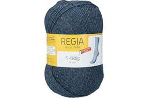Regia Schachenmayr 6-Thread Uni, 150G jeans mel. Handknitting Yarns