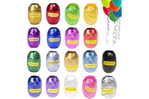 ‎TAKUZA 18 Rollen Ringelband In Bunten Farben, 10 m je Rolle Geschenkband, Hochwertige Geschenk Band Für Basteln Und Geschenkverpackungen, Feste, Geburtstags Und Hochzeitsballondekorationen(5mm)