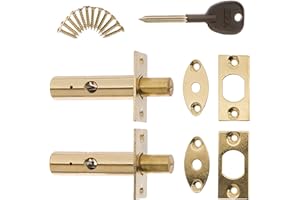 ERA Brass High Security Dead Bolt & Star Key Door/Window Frame Lock