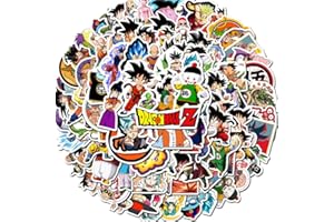 BRIC DODO 100Stück Dragon Ball Aufkleber Laptop Wasserflaschen Telefon Gitarre Skateboard Auto Fahrrad Motorrad Cartoon Anime Vinyl Stickers Wasserdicht Tier Monster Decals für Jugendliche Kinder Erwachsene