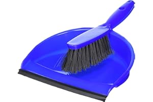 Jantex CC932, morbido set spazzola e paletta, 220 mm di larghezza, blu