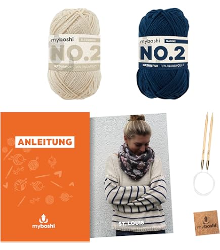 Komplettes Strickset Für Anfänger Mit Stricknadeln - Strickschal Aus