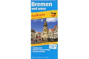 Bremen und umzu: Radkarte mit Ausflugszielen, Einkehr- & Freizeittipps, wetterfest, reissfest, abwischbar, GPS-genau. 1:100000 (Radkarte: RK)