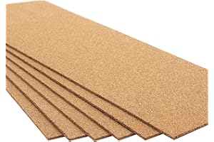 SPD UK High Density Cork Rolls - 915mm x 305mm - 2mm Thick - 6 Pack