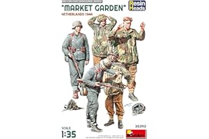 Miniart MIN35393 1:35-Market Garden, Holland 1944, w/Resin Heads Scale Model kit, Unpainted