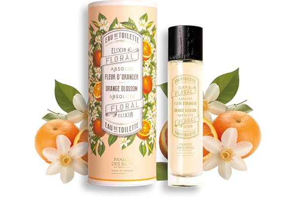 Eau de Toilette Fleur d’Oranger 50ml - Parfum Fleur d’Oranger Femme Floral, Doux et Lumineux - Notes de Mandarine & Vanille - Fabriqué en Provence - Panier des Sens