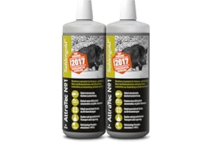 AttraTec No 1 Suhlengold versione 2017 - Estrattore per cervi selvatici, cinghiale, attrattivo bioattivo a base di catrame di faggio e attrattivi vegetali, 2 pezzi, contenuto 1 kg