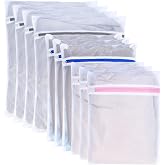Pack of 10 Laundry Net for Washing Machine Laundry Bags Laundry Nets Large with Zip Laundry Bag for Washing Machine Blouses Bras Underwear Bedding Coats Textiles SML