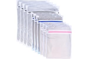 FULUSHOUXI 10 Pezzi Sacchetti Biancheria Lavatrice, Lavaggio Sacchetti Lavatrice, Sacca per Lavatrice, Rete Borse di Lavaggio Biancheria, per Camicie Calzini Vestiti - S/M/L