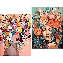 6x Malen Nach Zahlen Set - DIY Ölgemälde Mit 36 Farben & 12 Pinseln Für Anfänger