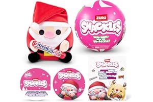 Snackles Christmas Small Sized 13 cm by ZURU Cuddly Squishy Comfort Plush with License Snack Brand Accessory (Random Assortment)