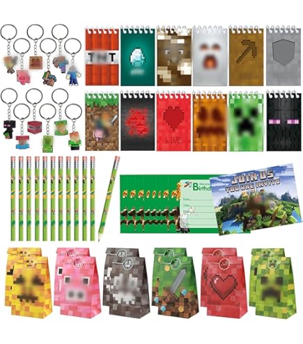 98 Pezzi Kit Regalini Festa A Tema Videogiochi - Portachiavi, Braccialetti, Adesivi Per Compleanni Bambini - Foto 8