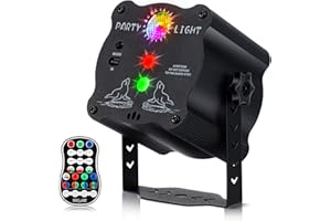 ROMYSE Mini Disco Lights Strobe Light, Sound Activated Party Lights with Remote Control & Timer, 90 Patterns Light Effect RGB LED Stage Light via 6W USB Powered for Bar Party Birthday Wedding Christmas