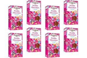ANGELIC GLUTEN FREE Angelic Free From 8 Pack Double Chocolate Chip Vegan & Gluten Free Cookies. Dairy, Nuts, Soya, Egg, Peanut & Wheat Free. Allergy Safe Multipack Biscuits Free From Top 14 Allergens. (8 x 125g)