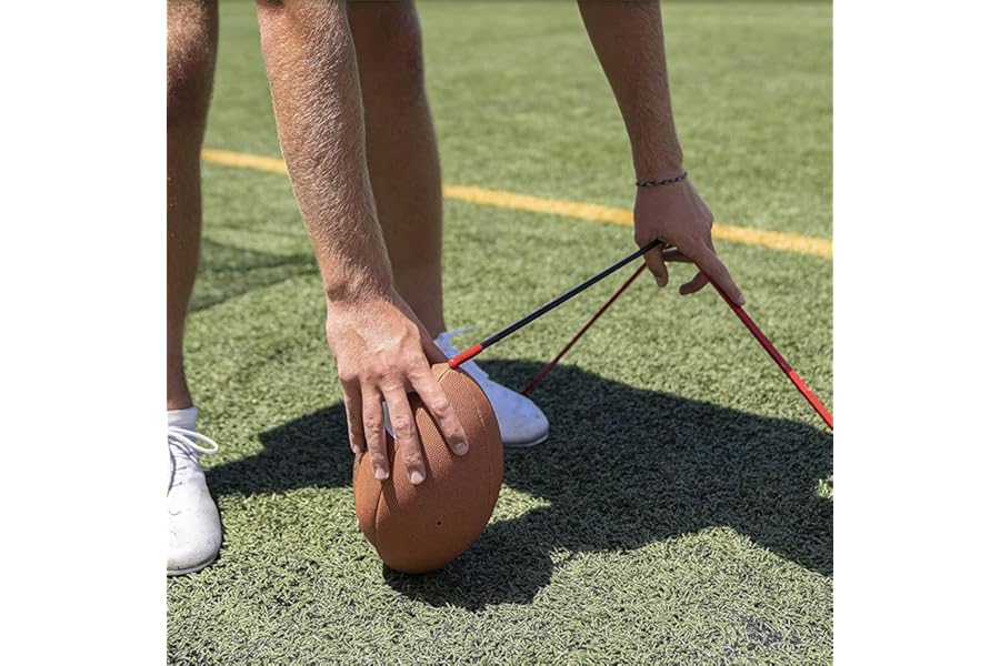 Football Kicking Tee, Metal Football Holder, Football Kicking Stand for Football Training Practice, Tee Stand Holder for Field Goal Kicks & Placekickers, Extra Point Kicking Tee for Any Size Football