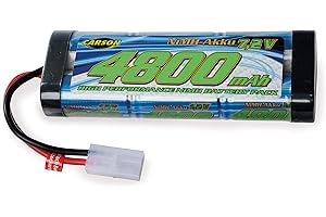 Carson 500608228 7,2V / 4800mAh NiMH Batteria da corsa TAM - Ricaricabile, con spina Tamiya, batteria per auto RC, batteria per veicoli telecomandati, alta qualità, modellismo