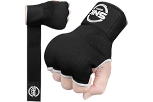 SNK Sports Gel Boxing Hand Wraps Inner Gloves for Men Women And Junior Kids 76 cm Long Elastic Wrist Straps Quick Gel Boxing Wraps MMA Punching Martial Arts Muay Thai Gel Under Mitts Bandages
