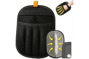 PILPOIL Gant Anti Poils Animaux & Brosse Chat Chien – Ramasse Poils, Bouloches & Peluches – Électrostatique pour Canapé, Tapis, Voiture & Vêtements – Kit Magique Réutilisable + Mini Brosse Précision