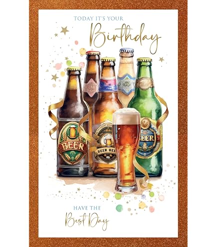 Funny Wine Birthday Card - 'Age Gets Better With Wine' Hilarious Greeting Card For Wine Lovers - Perfect For Dad, Mum, Husband Or Wife