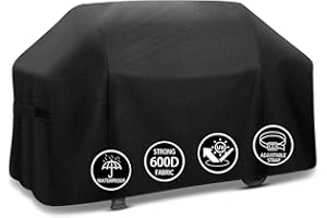 Tunansx Pokrowiec na grilla do grilla Weber, Nexgrill, Monument, Dyna-glo, Brinkmann Grill wodoodporna tkanina Oxford, 182 cm x 68 cm x 129 cm
