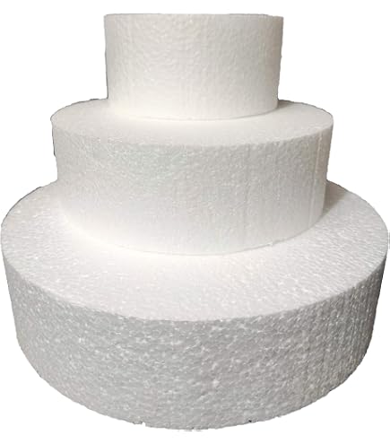 6 Basi quadrata in polistirolo 5 x 5 x H 10 CM | Acquista Online al Miglior Prezzo
