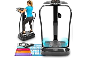 Bluefin Fitness Vibration Plate | Pro Model | Upgraded Design With Silent Motors | Comes with Built in Speakers