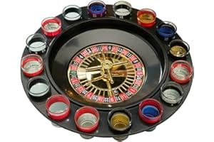 Drinking Roulette Game, Includes 16 Glasses, Fun Shot Drinking Party Game for Hen Nights, Stag Parties & Gatherings HTUK