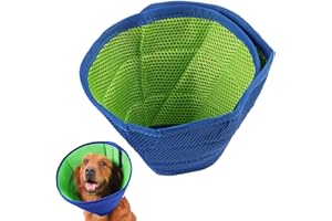GODTKOWTY Small Soft Dog Cone Collar for Post-Surgery Recovery - Adjustable Neck Recovery Collar for Small Dogs and Cats with Protective Edges, Prevent Licking, for Bathing and Medical Care-S Size (23-27cm）