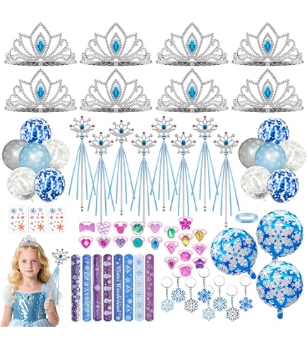 Sacs De Fête Pour Enfants - Kit Cadeau D'Anniversaire Avec 12 Bracelets Slap, 16 Autocollants DIY, 12 Porte-Clés Et 10 Sacs En Papier - Pour Bonbons Et Petits Cadeaux - 8