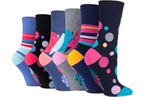 SOCK SHOP GENTLE GRIP 6 Pairs of Sock Shop Everyday Gentle Grip Socks Ladies 4-8 See Multi Variations and Designs