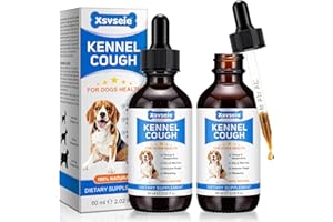 FEELIVILLE Kennel Cough for Dogs, 2 Pieces Liquid Drops Remedy, Kennel Cough Treatment for Dogs, Dog Cough Treatment for All Breeds and Sizes