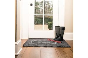 Beeztees Felpudo DGS Dirty Dog, 90 x 66 cm, Color Gris