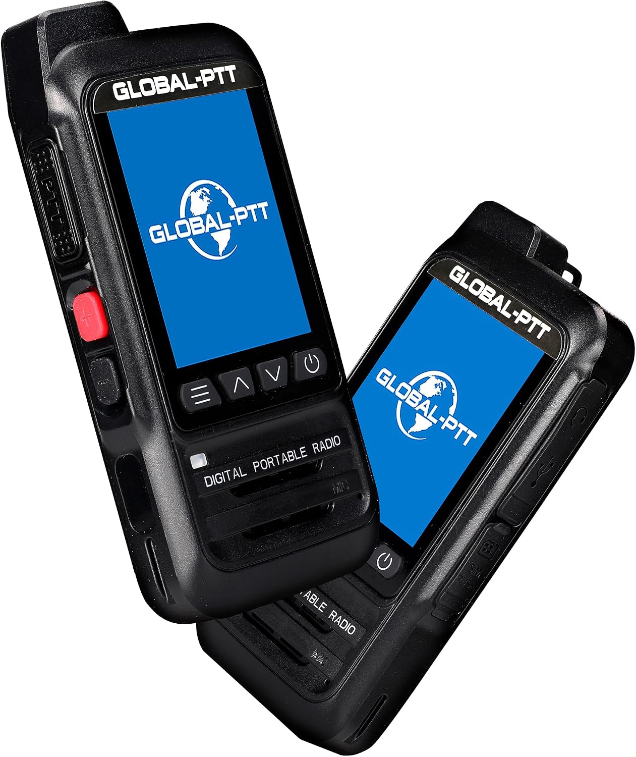 2-Pack Global PTT 4G Walkie Talkies with SIM Cards - Nationwide Coverage Unlimted Communication Long Range PoC Two Way Radios IP67 Waterproof Design
