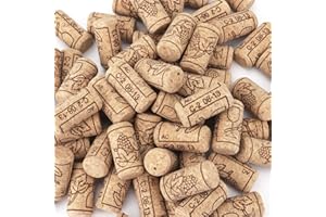 Lawei 100 Bouchons en Liège Bouchons en Liège en Bois Naturel Pour Bouteille de Vin Maison Déco Loisir Bricolage, 2,2 x 4,4 cm