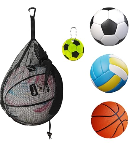 Soccer Ball Bag Mesh Disnace Pieces Single Basketball Bag, Mesh