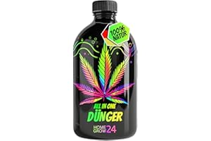 Homegrow24 Cannabis Dünger Indoor & Outdoor für Cannabispflanzen Wachstumsphase und Blütephase BIOlogischer organischer Grow & Bloom Hanfdünger I Set