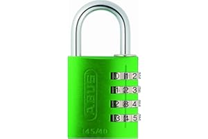 ABUS Combination Lock 145/40 Green - for Luggage, Locker and Much More. - Aluminium Padlock - Individually Adjustable Numerical Code - ABUS Security Level 4
