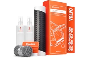 Luxshield Car Bumper Protector Set for Volvo XC40 1 (I) 536 I 2017-2025 - Rear Bumper Guards for Cars, Anti Scratch, Paint Protection for Sill Lip - Carbon Black