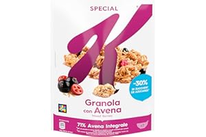 Kellogg's Special K | Gusto Frutti di Bosco | Granola con Avena Croccante, Ribes Nero e Mirtilli | 71% Avena Integrale | Confezione Singola da 320g (1 x 320g)