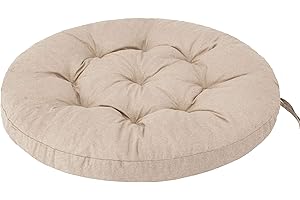 PILLOWPRIM Coussin de Jardin, Coussin Fauteuil Cocon, Coussin Fauteuil Suspendu, Coussin balancelle – 92 x 92 cm – Beige
